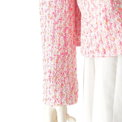 Chanel Cotton Nylon Coco Button Tailored Jacket Top Pink 36 — view 6