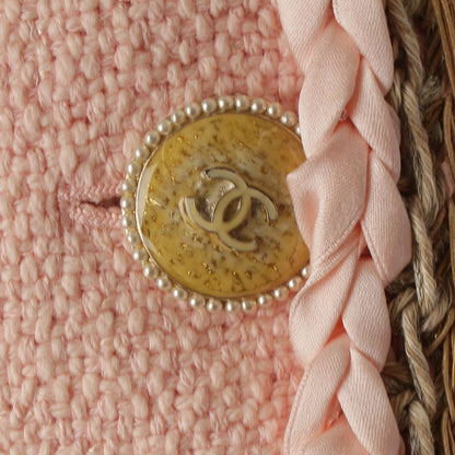 Chanel Braid Trimming CC Logo Coco Button Tailored Jacket Pink 36 — view 7