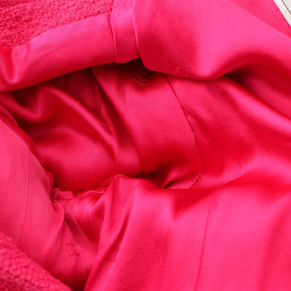 Chanel Wool CC Logo Coco Button 4 Pocket Terre Jacket Pink 38 — view 9