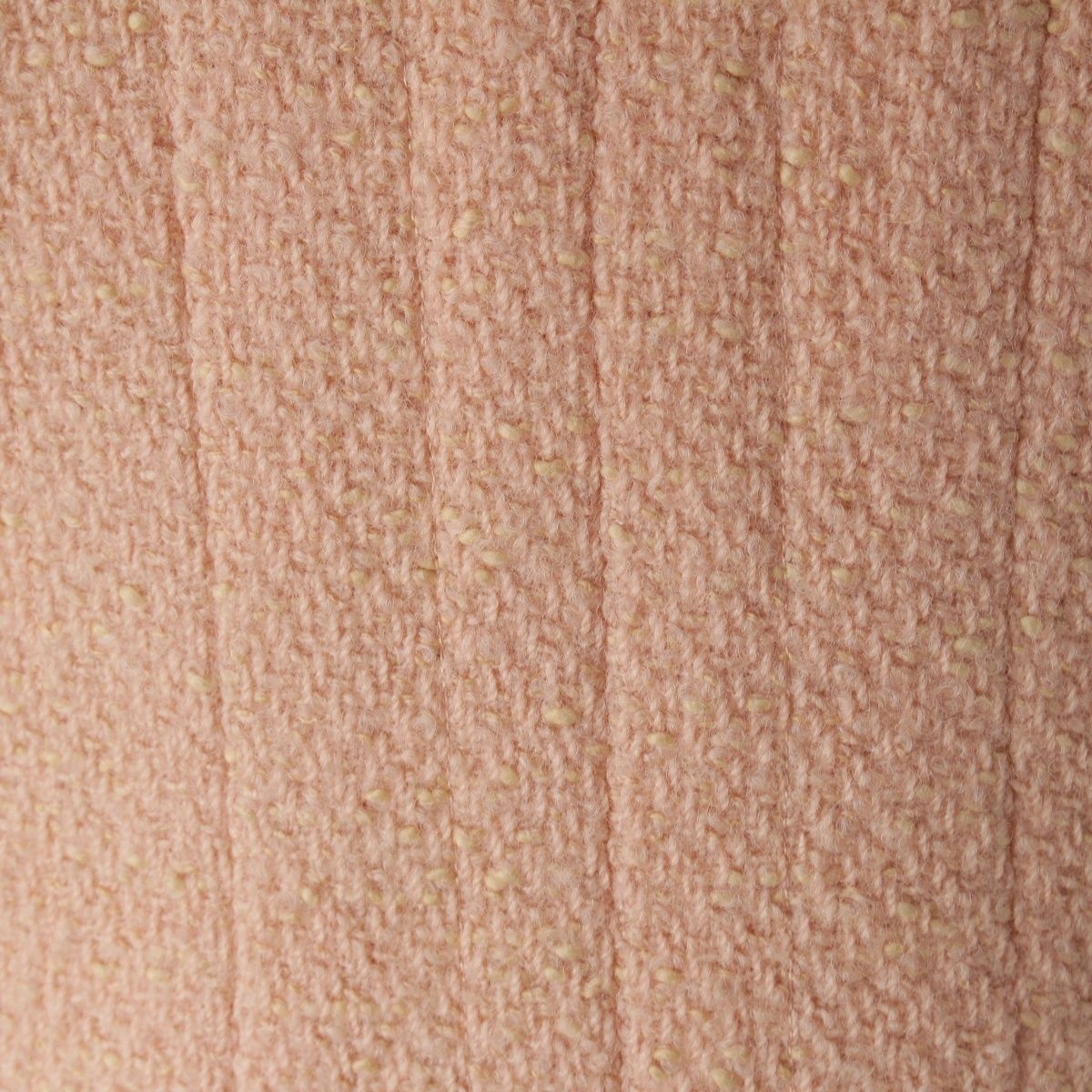 Chanel Wool Cotton Vintage CC Logo 4 Pocket Collarless Jacket Pink 40 — view 8