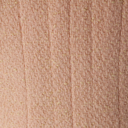 Chanel Wool Cotton Vintage CC Logo 4 Pocket Collarless Jacket Pink 40 — view 8