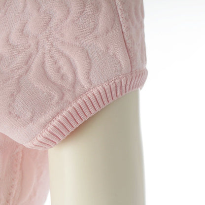 Chanel CC Logo Flower Jacquard Knit Dress Pink 36 — view 6