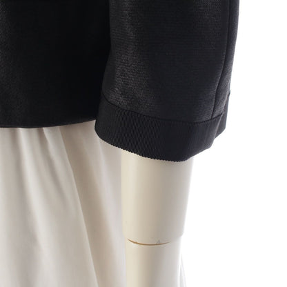 Chanel Coco Line Cotton Cashmere Cropped Tailored Jacket Top Black 38 — view 6
