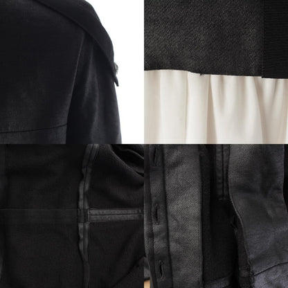 Chanel Coco Line Cotton Cashmere Cropped Tailored Jacket Top Black 38 — view 9