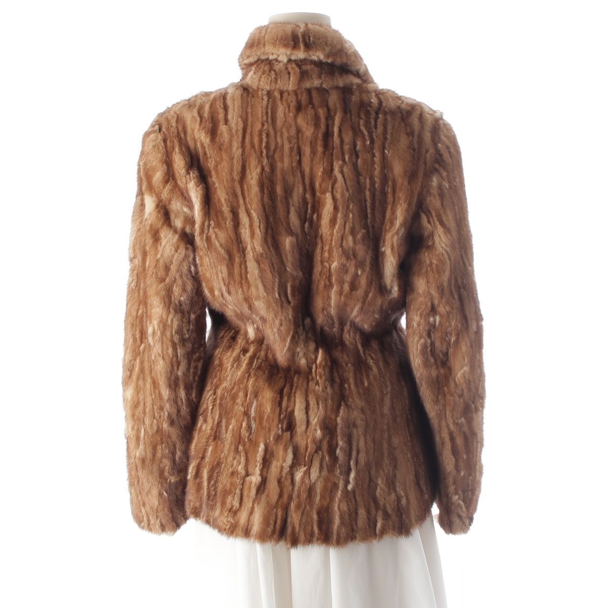 Prada American Mink Vintage Coat Beige 40 — view 4