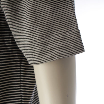 Chanel 97c Cotton CC Logo Border Short Sleeve T-Shirt White Black 42 — view 6