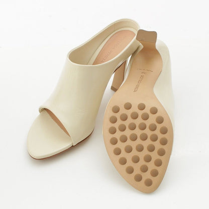 Bottega Veneta Lana Leather Calfskin Open Toe Sandals Sea Salt Mules Off White — view 5