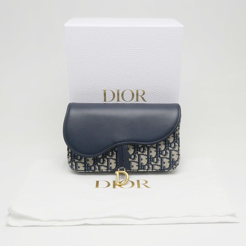 Dior Saddle Chain Pouch Oblique — view 9