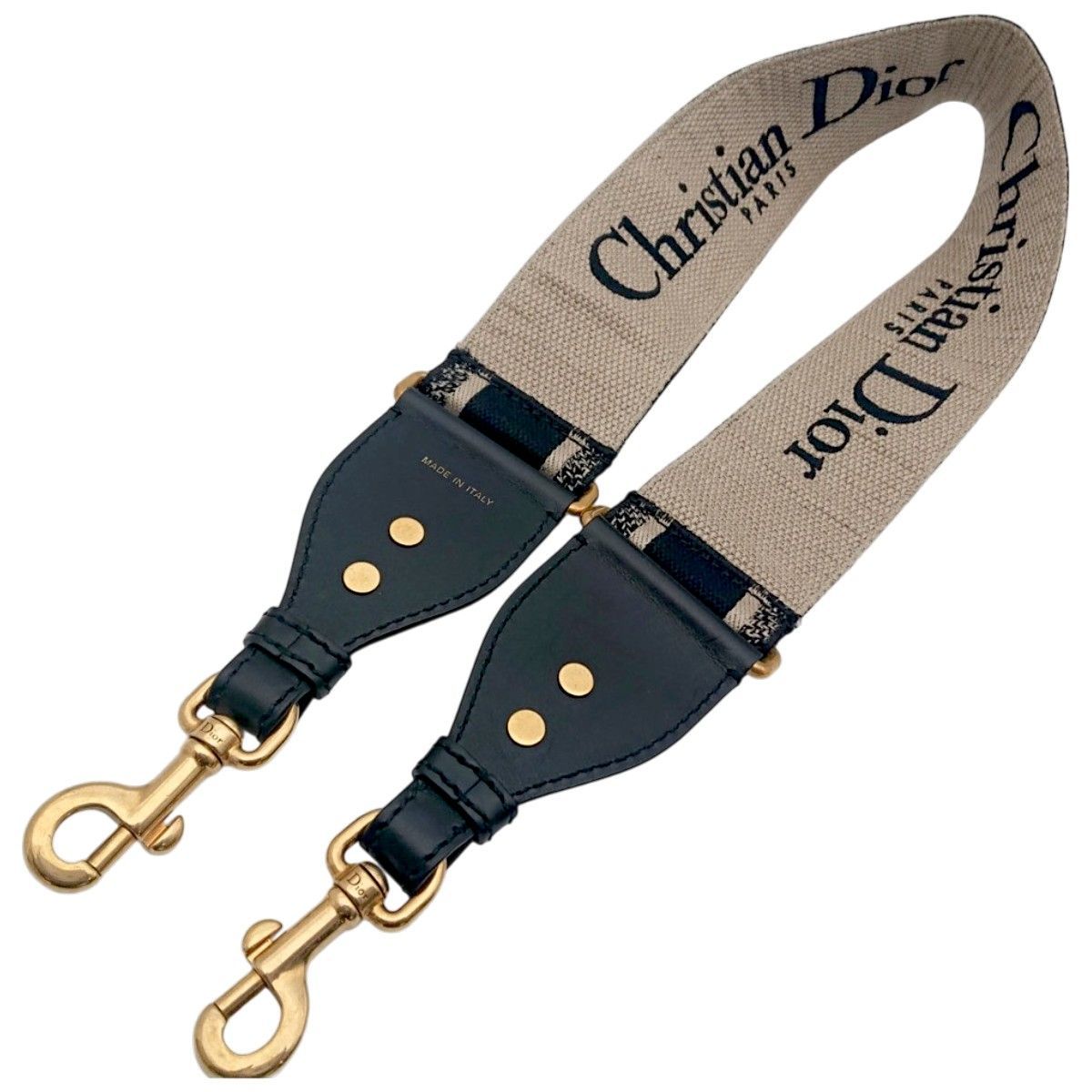 Dior Shoulder Strap Black Beige Embroidery — view 2