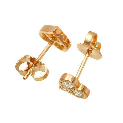 Tiffany & Co Sentimental Heart Diamond Earrings 18k PG Pink Gold 750 Pierced — view 3
