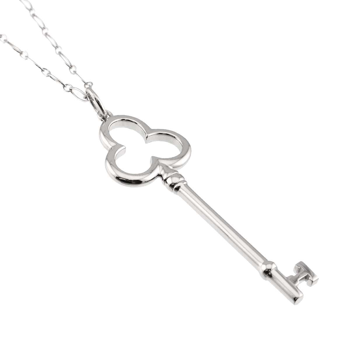 Tiffany & Co Clover Key Necklace 51 cm 925 Sterling Silver — view 3