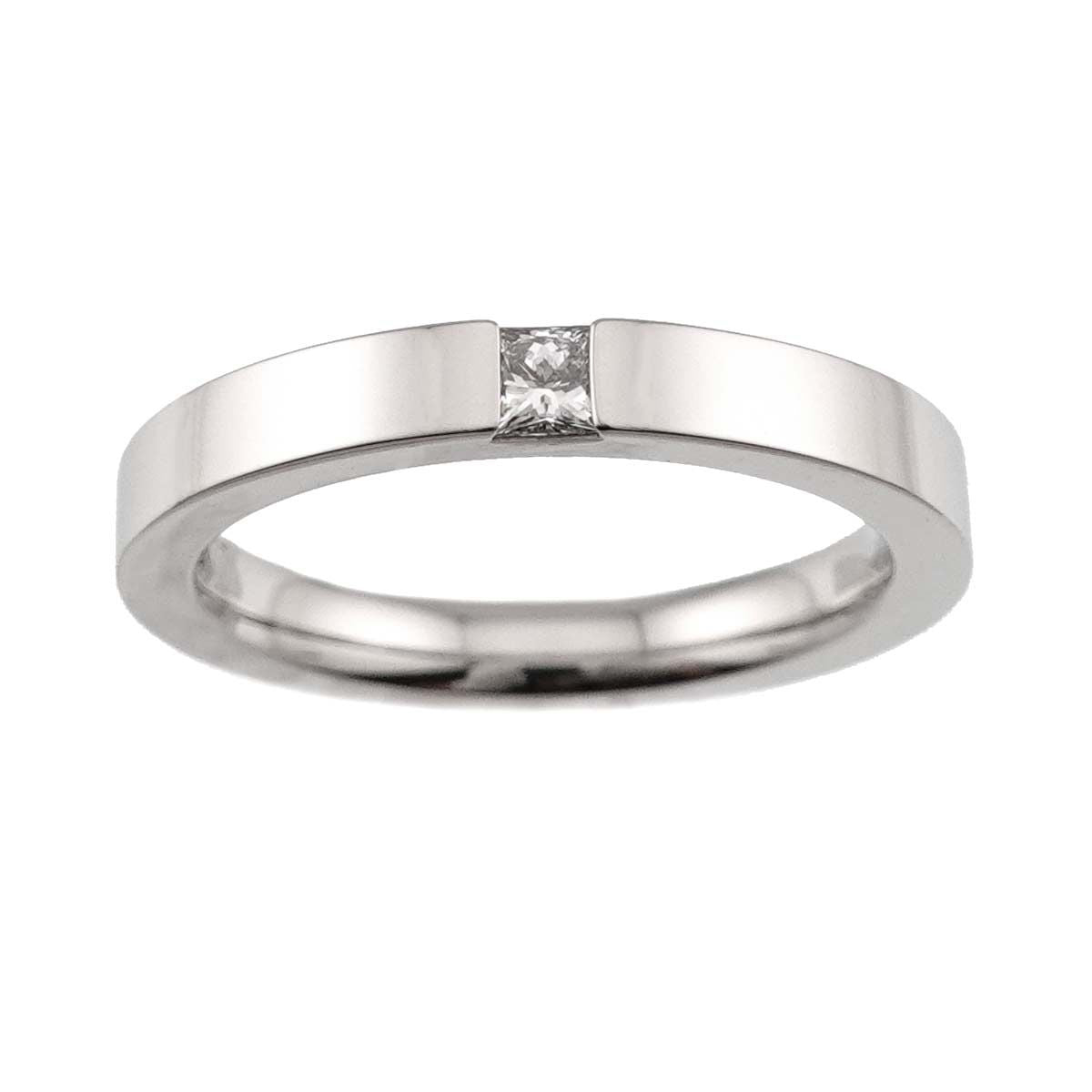 Harry Winston Princess Cut Ring Diamond Pt Platinum — view 2
