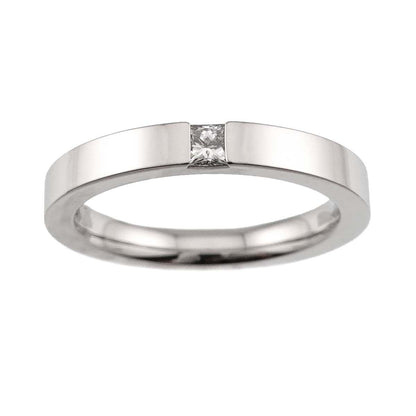 Harry Winston Princess Cut Ring Diamond Pt Platinum — view 2