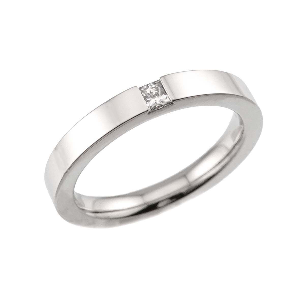 Harry Winston Princess Cut Ring Diamond Pt Platinum — view 5