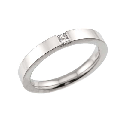 Harry Winston Princess Cut Ring Diamond Pt Platinum — view 5