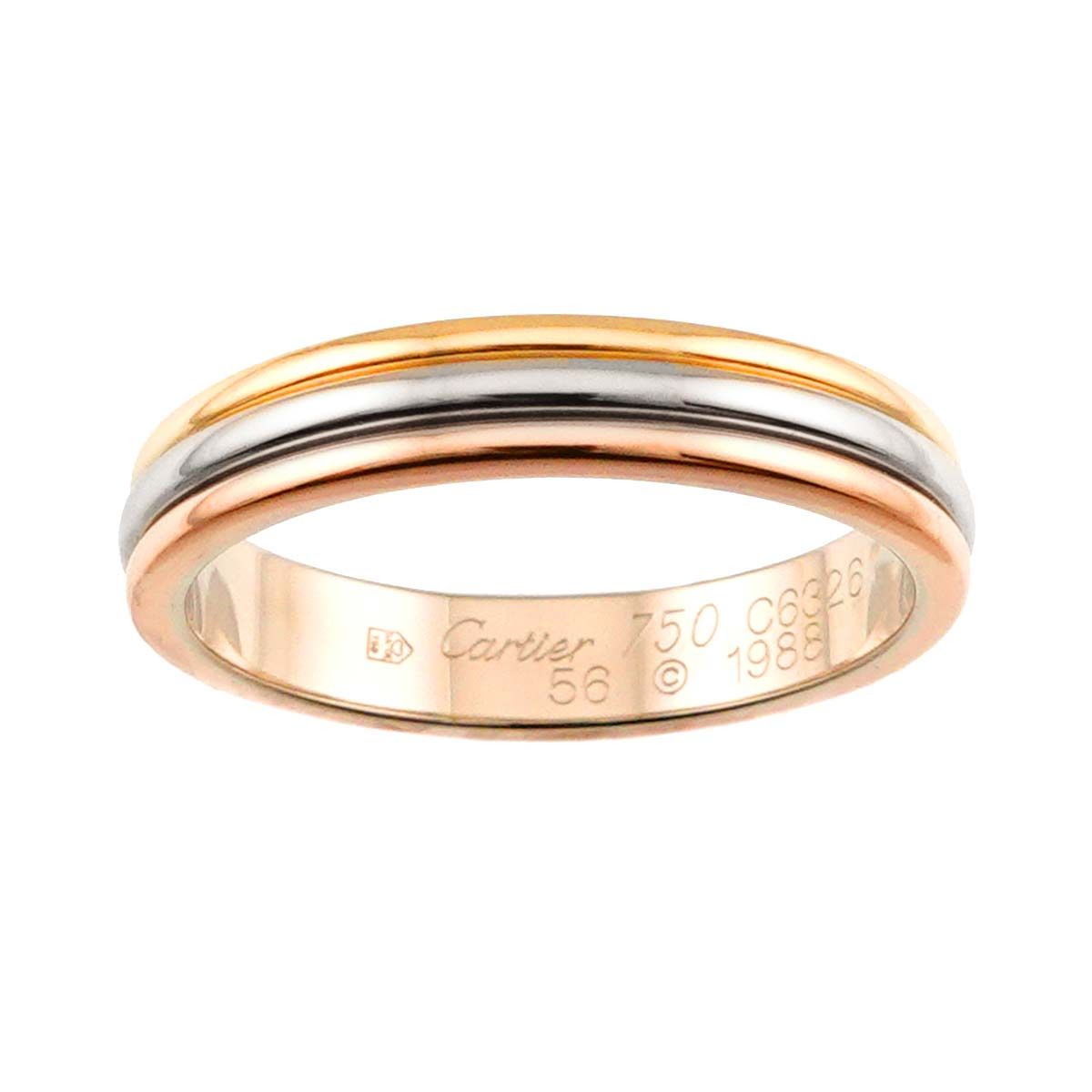 Cartier Vendome 56 Ring 18k YG WG PG Suri Gold 750 — view 2