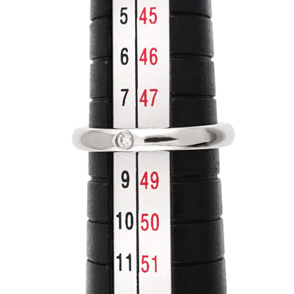 Tiffany & Co Stacking Band Ring Diamond Pt Platinum — view 6