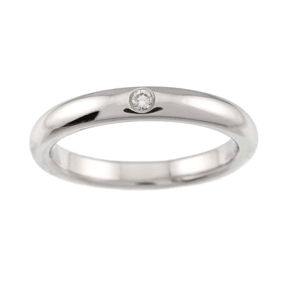 Tiffany & Co Stacking Band Ring Diamond Pt Platinum — view 2