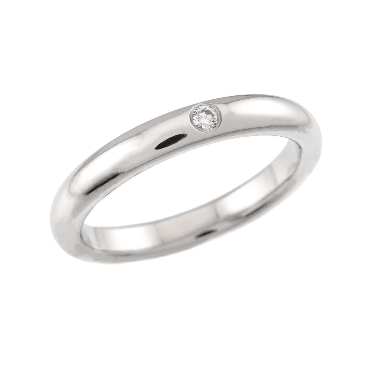 Tiffany & Co Stacking Band Ring Diamond Pt Platinum — view 5