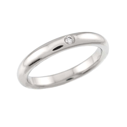 Tiffany & Co Stacking Band Ring Diamond Pt Platinum — view 5