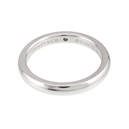 Tiffany & Co Stacking Band Ring Diamond Pt Platinum — view 4