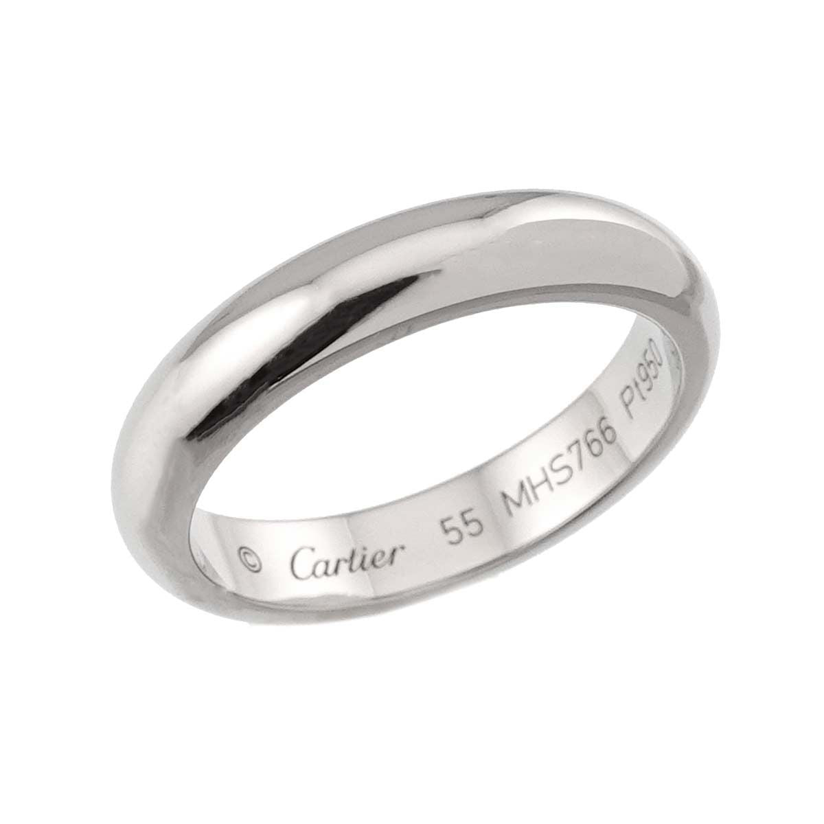 Cartier Classic 55 Ring Width mm Pt Platinum Certificate — view 5