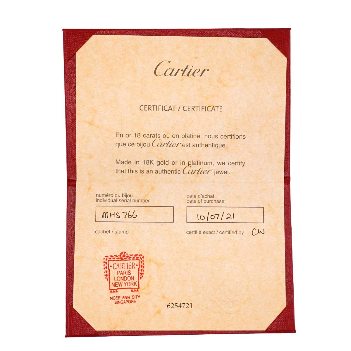 Cartier Classic 55 Ring Width mm Pt Platinum Certificate — view 7