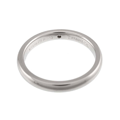 Tiffany & Co Stacking Band Ring Diamond Pt Platinum — view 3