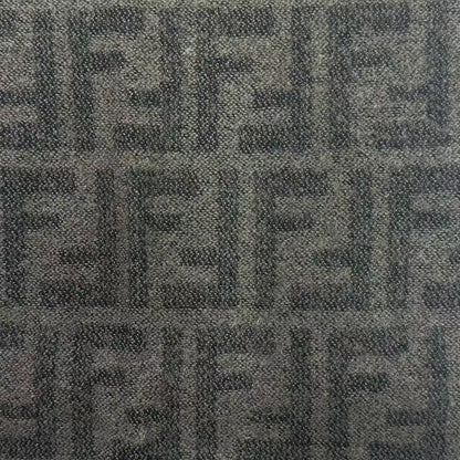 Fendi Scarf Zucca Pattern FF Logo Wool Brown — view 4
