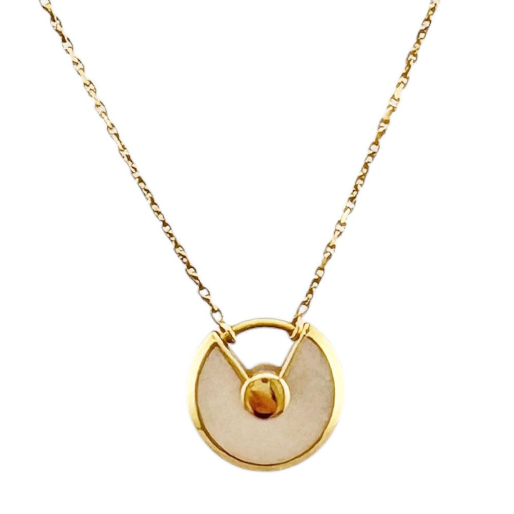 Cartier Amulet Necklace 18k Gold Mother of Pearl — view 3