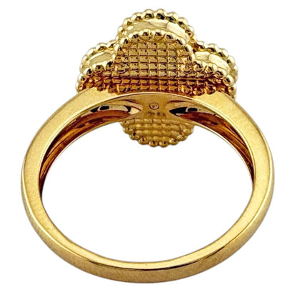 Van Cleef & Arpels Vintage Alhambra Ring 18k Gold Mother of Pearl — view 5