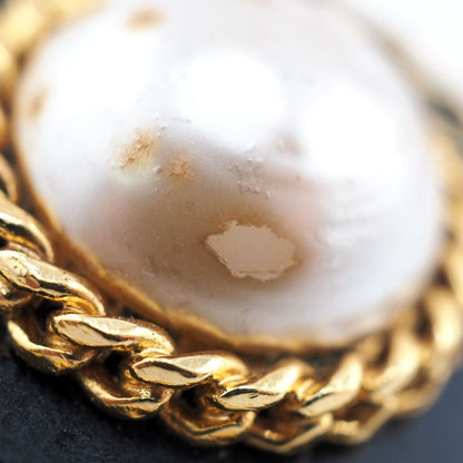 Chanel Faux Pearl 26 Earrings Gold — view 4