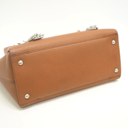 Louis Vuitton Lockme Leather Handbag Brown — view 4