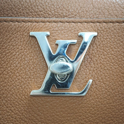Louis Vuitton Lockme Leather Handbag Brown — view 6