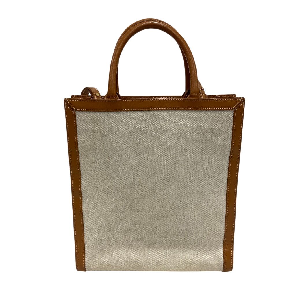 Celine Vertical Cover 2-Way Shoulder Bag Canvas Beige — view 2