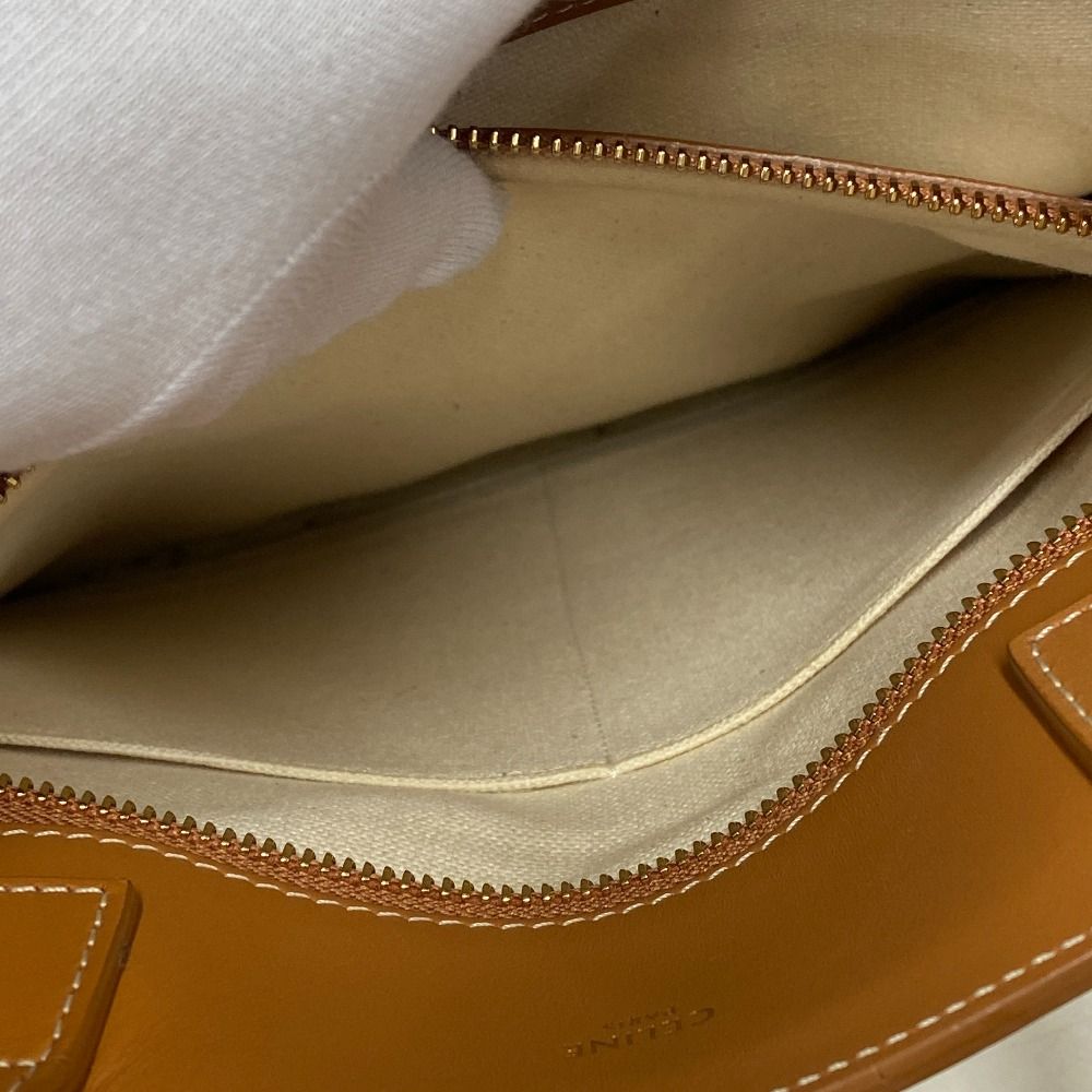 Celine Vertical Cover 2-Way Shoulder Bag Canvas Beige — view 8