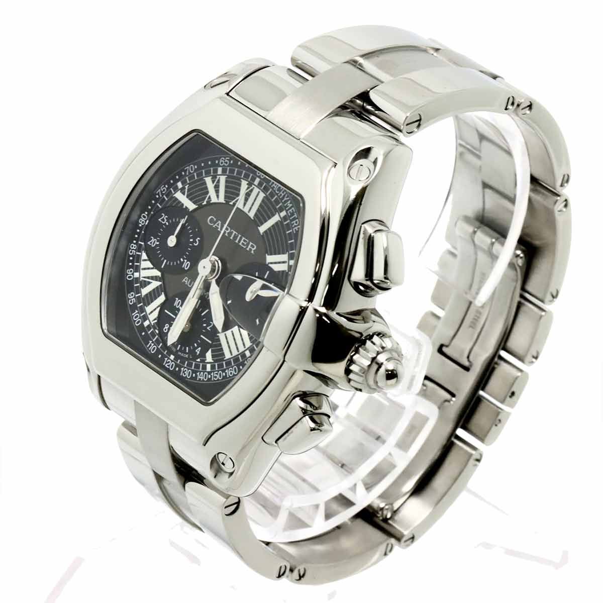 Cartier Roadster Chronograph Watch Date Black Automatic Winding — view 3