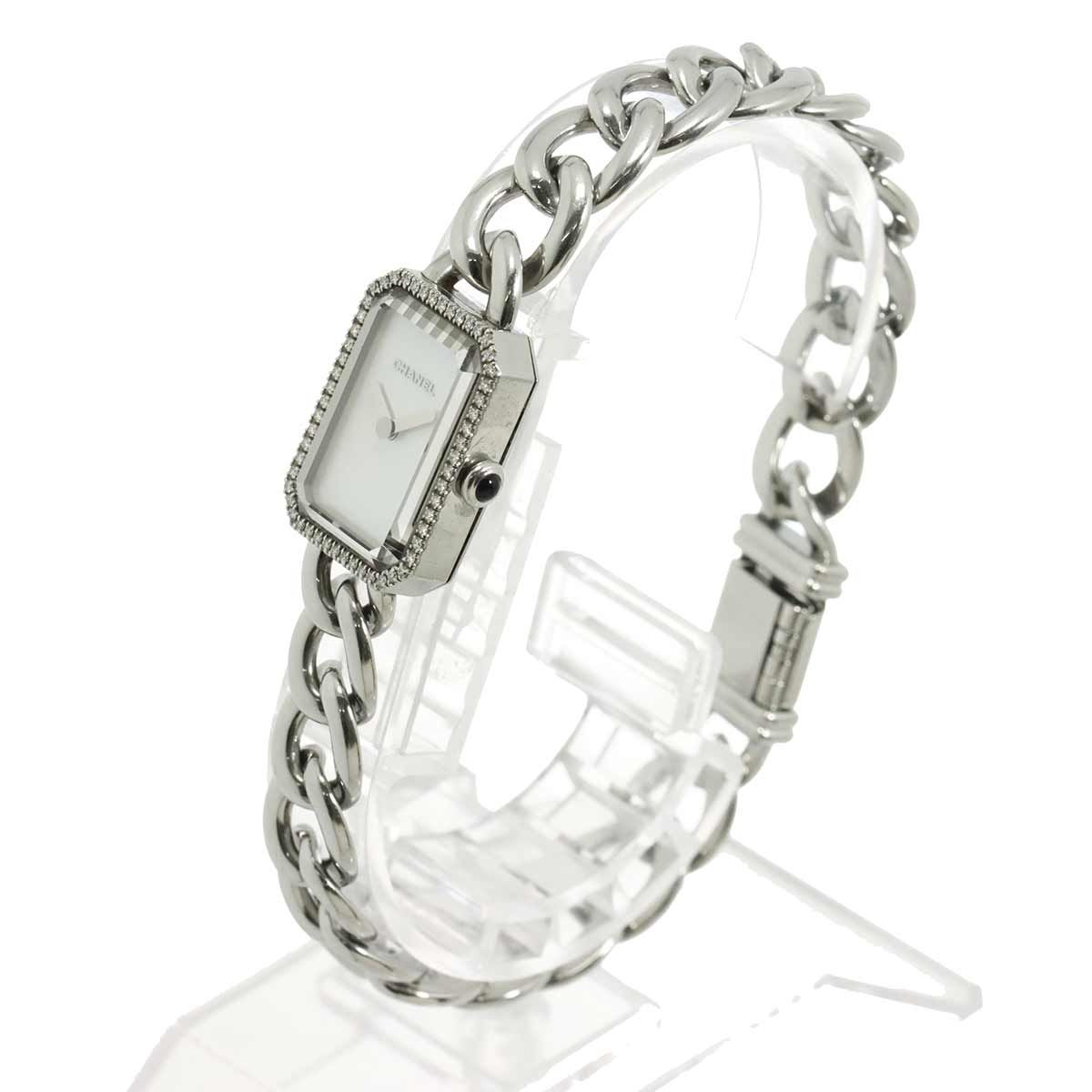 Chanel Premiere Diamond Bezel Watch White Shell Quartz — view 3