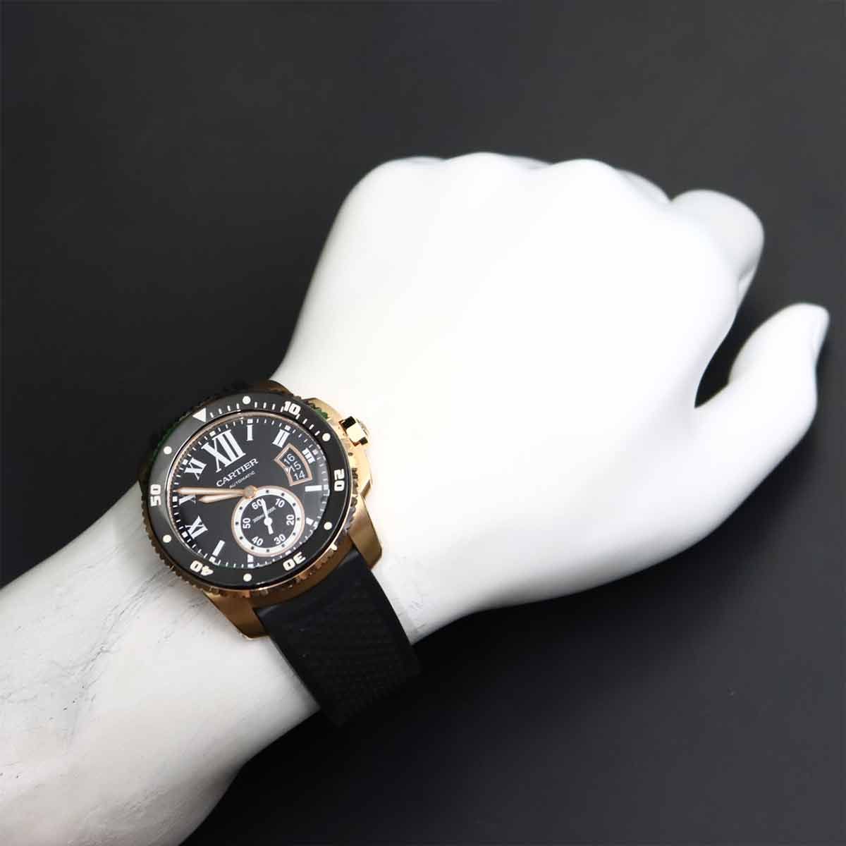Cartier Caliber de Watch Date 18k Pink Gold Automatic Winding — view 4