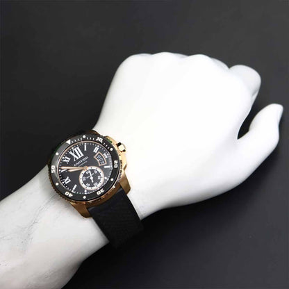 Cartier Caliber de Watch Date 18k Pink Gold Automatic Winding — view 4