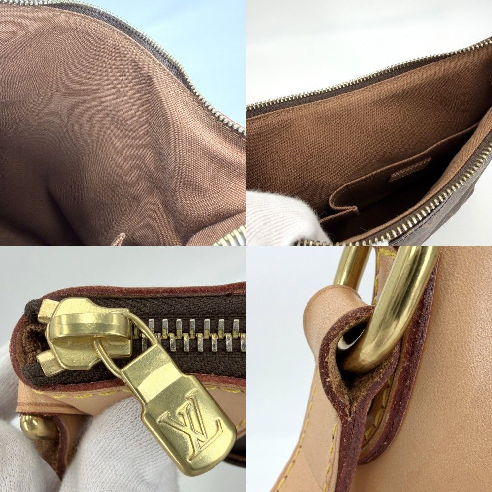 Louis Vuitton Shoulder Bag Odeon PM Crossbody PM Monogram Canvas Brown Gold — view 8