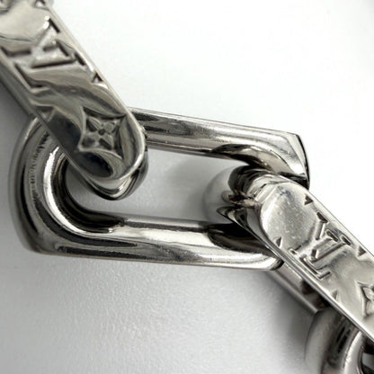 Louis Vuitton Necklace Monogram Chain Silver Black — view 5
