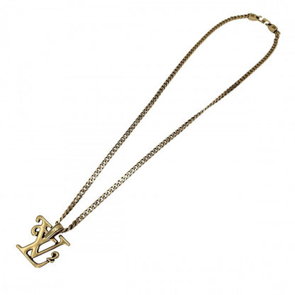 Louis Vuitton Necklace Collier Squared LV Pendant Gold — view 4