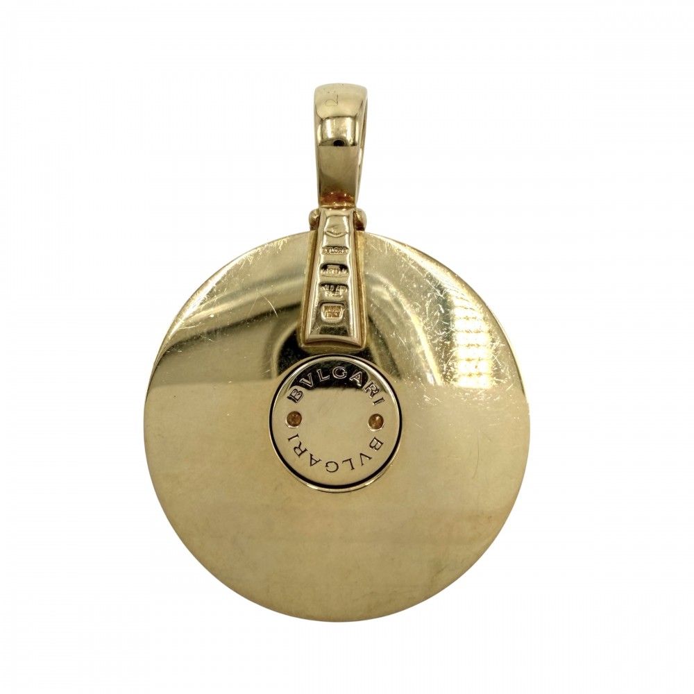 Bvlgari Pendant Optical 18k YG Gold White Shell — view 2