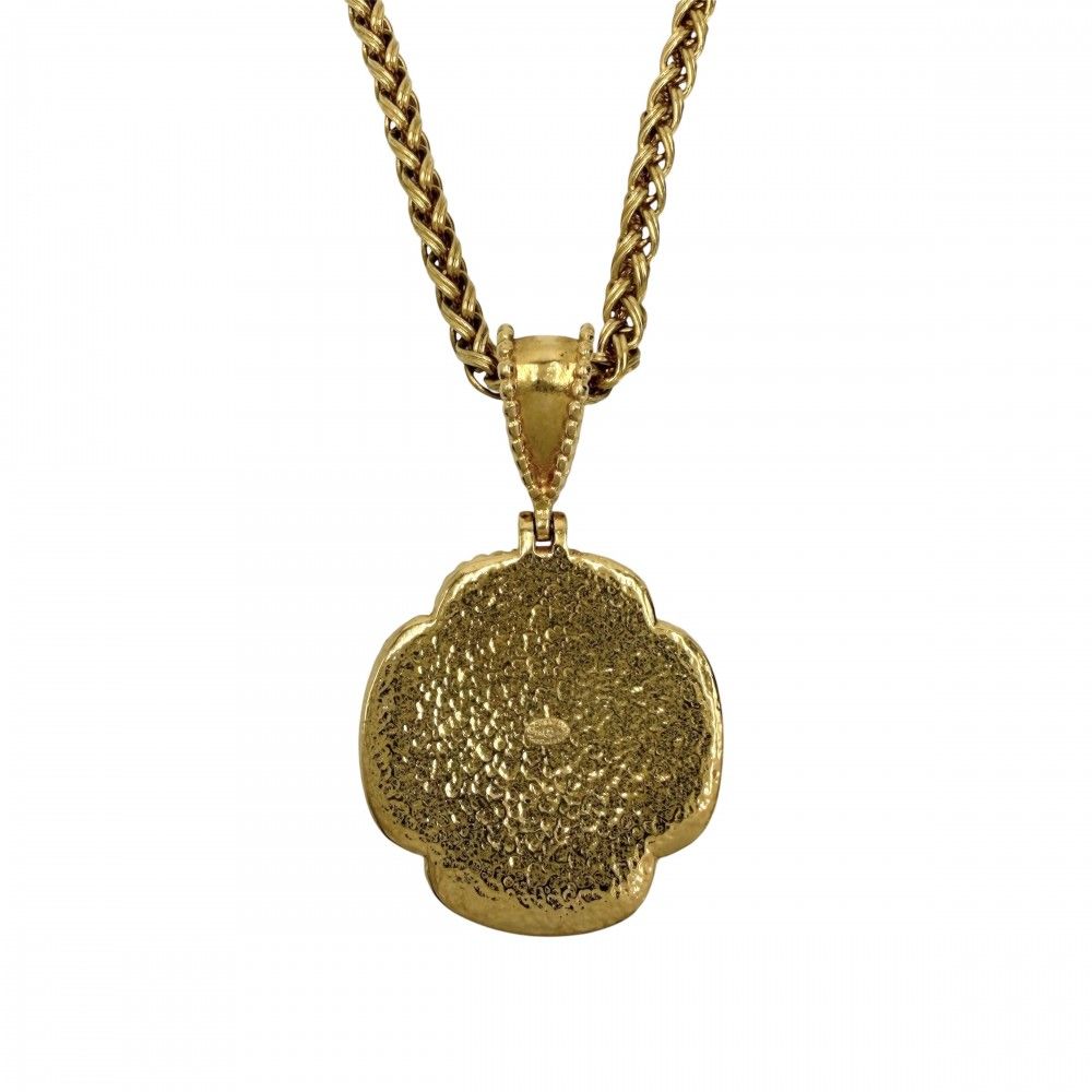 Chanel Necklace CC Logo Chain Vintage Gold Plated — view 2