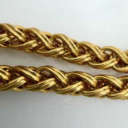 Chanel Necklace CC Logo Chain Vintage Gold Plated — view 8