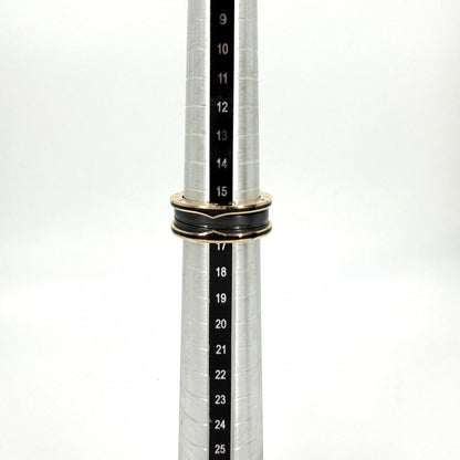 Bvlgari Ring 18k Gold PG 57 Ceramic Black — view 4