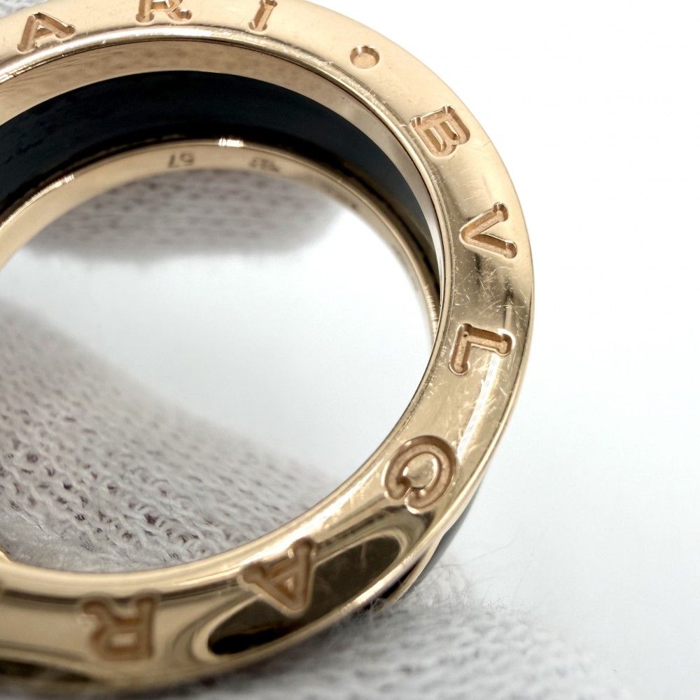 Bvlgari Ring 18k Gold PG 57 Ceramic Black — view 6