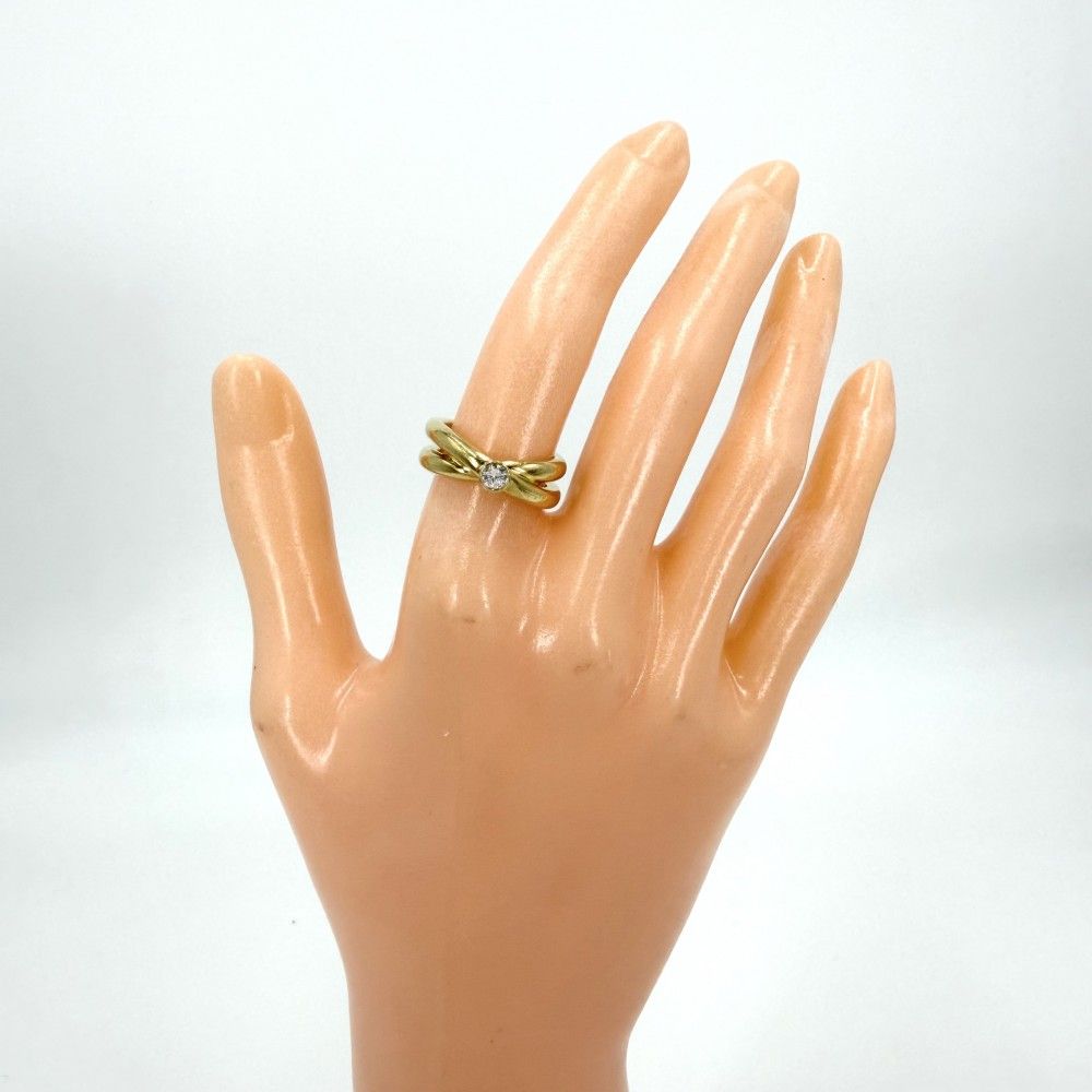 Tiffany & Co Ring Paloma Picasso Cross 18k YG Gold Diamond — view 2