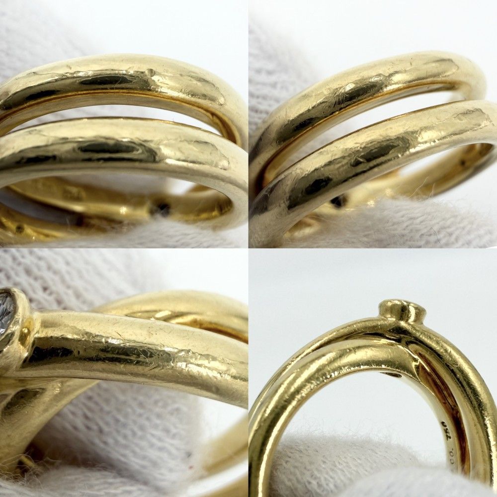 Tiffany & Co Ring Paloma Picasso Cross 18k YG Gold Diamond — view 6
